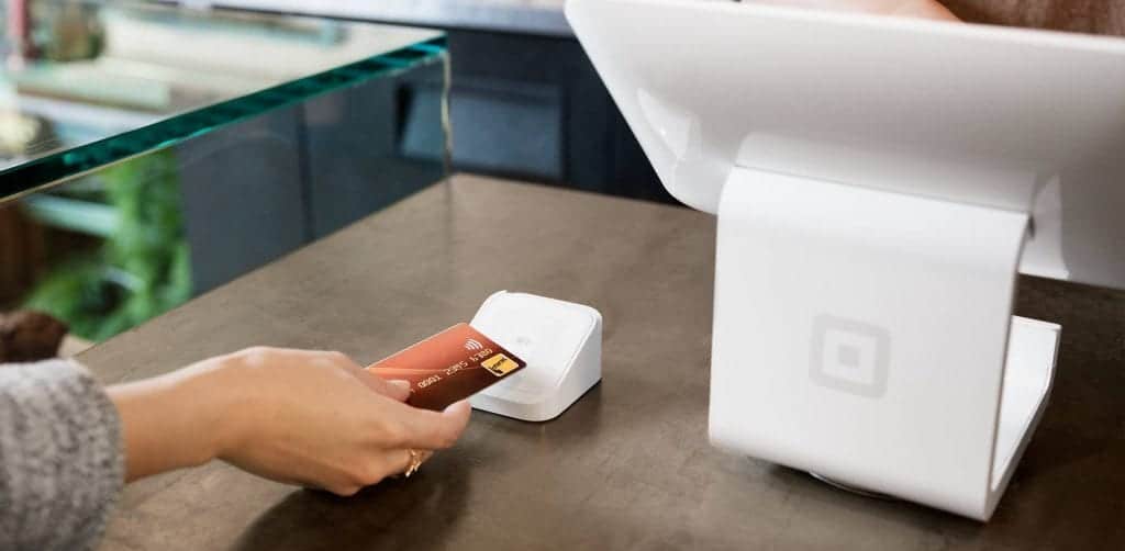 square stand with contactless card reader