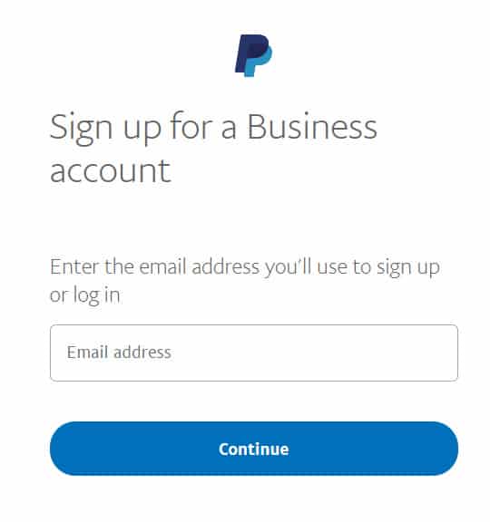 paypal business account