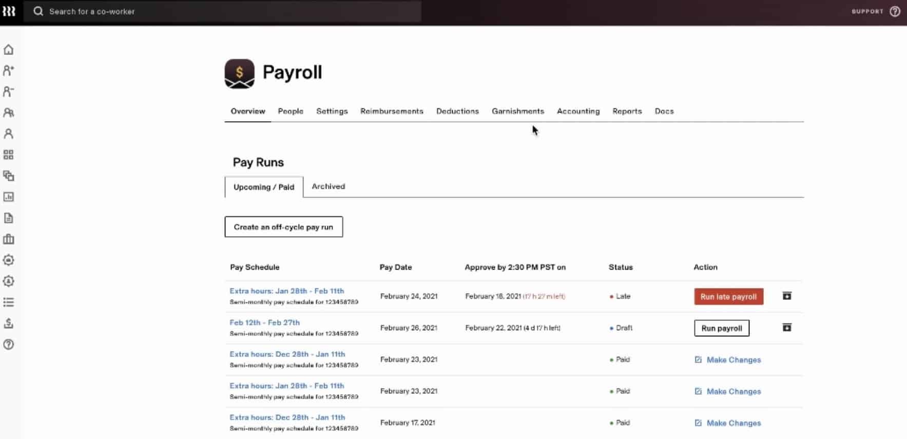 rippling payroll dashboard