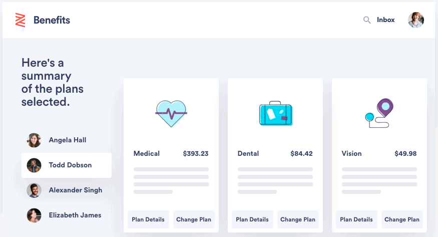 zenefits hr dashboard