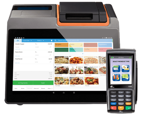 eHopper countertop POS terminal and card reader