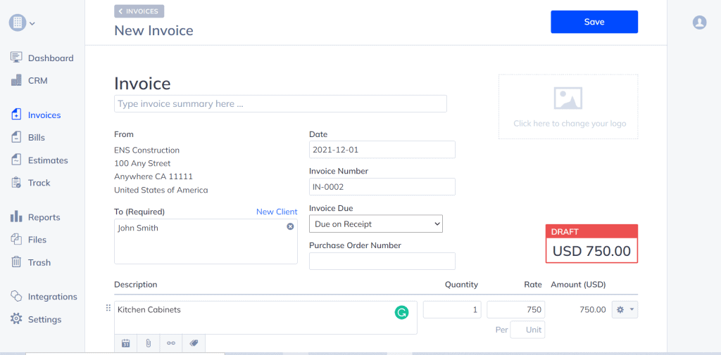 free invoice software hiveage 