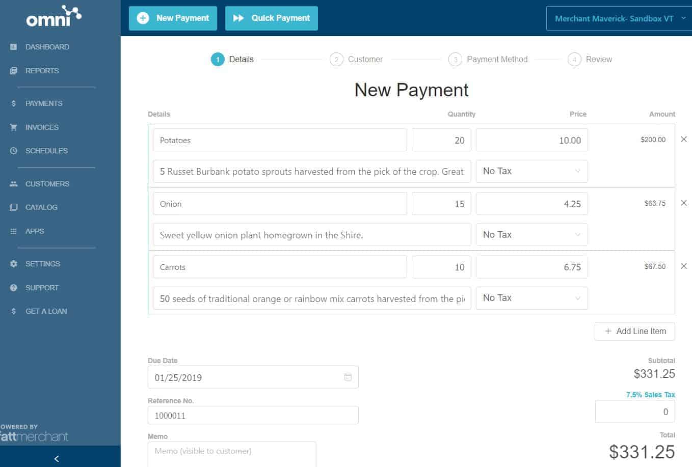 fattmerchant online invoice payments