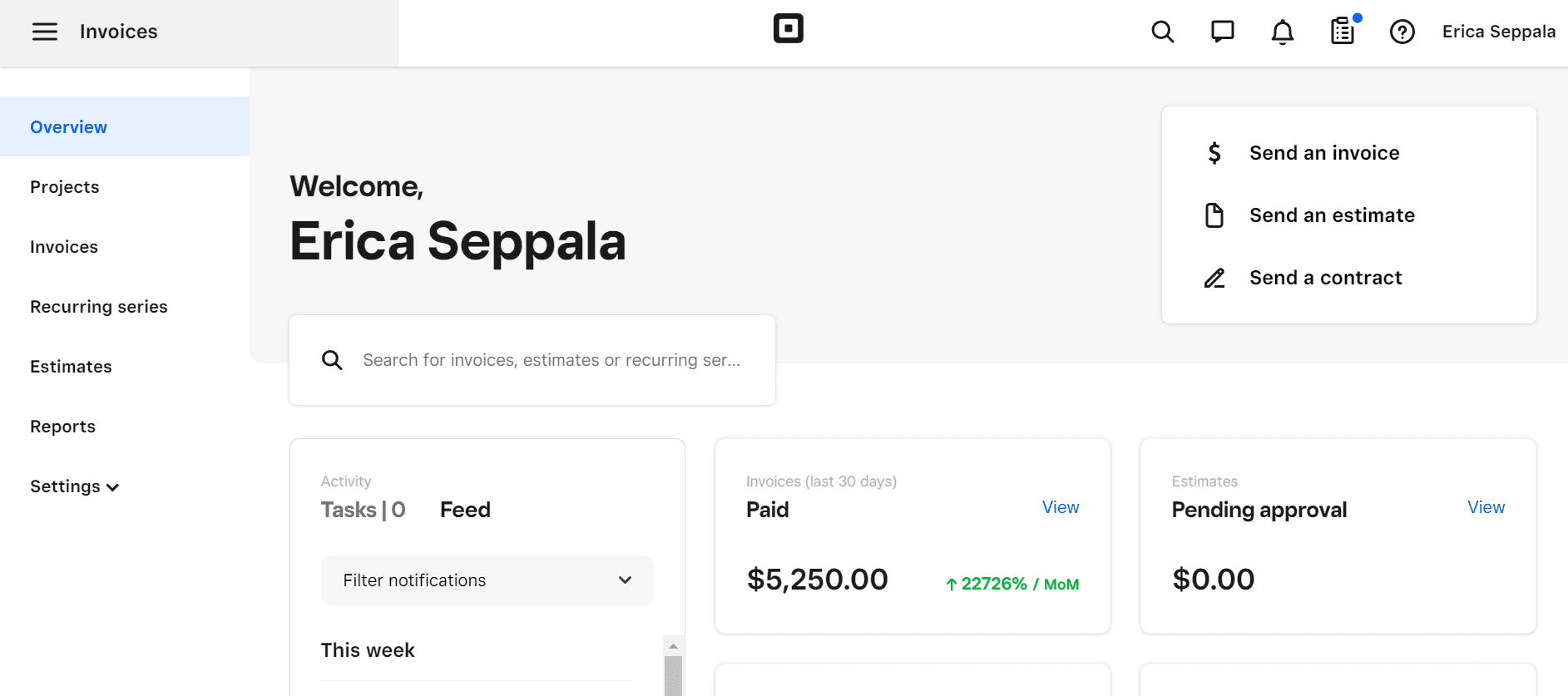 square online invoice payments
