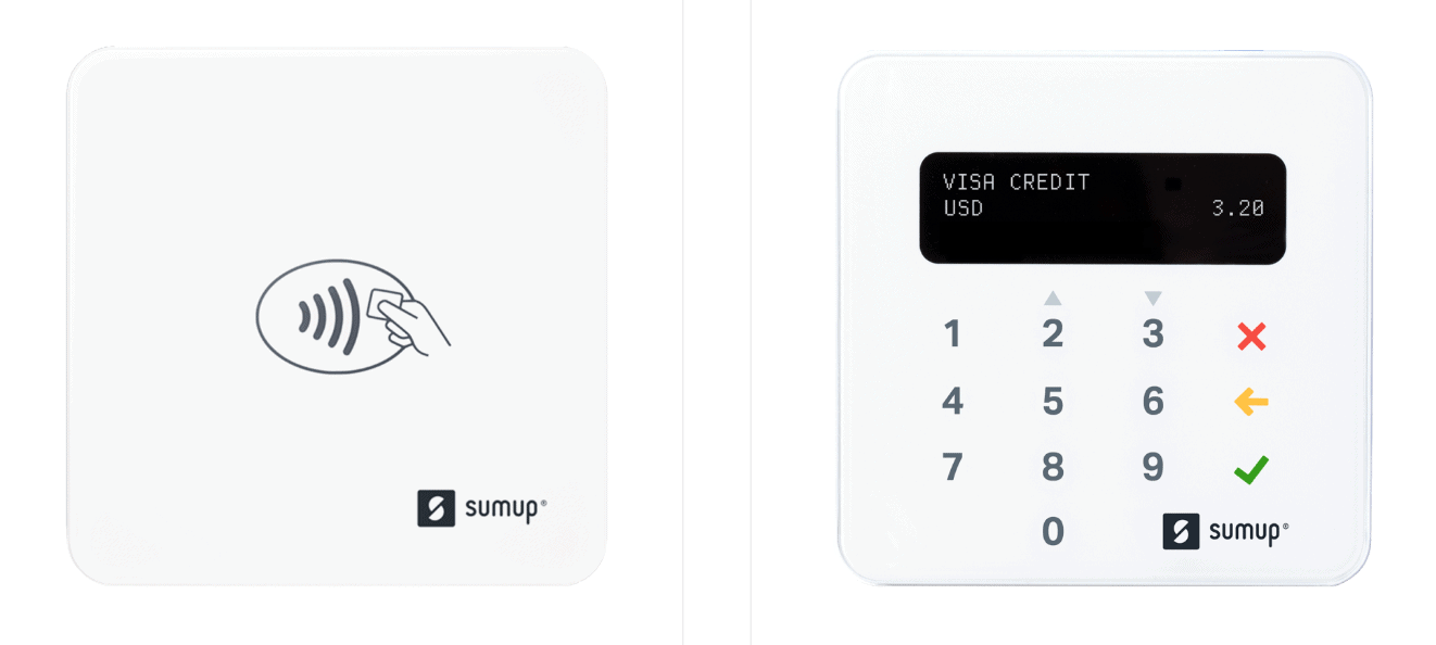 sumup lite and sumup plus mobile credit card readers