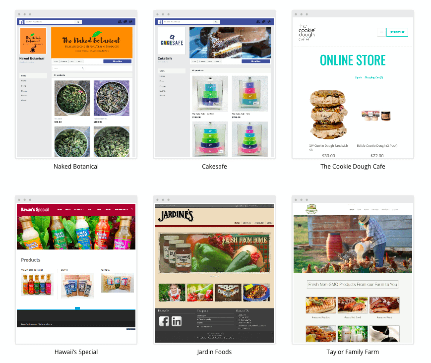 Samples of Ecwid themes