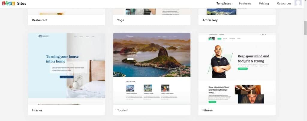 zoho sites review
