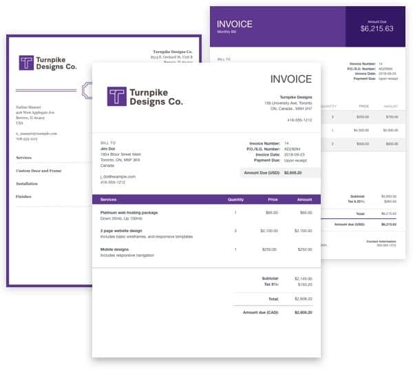 wave invoice example