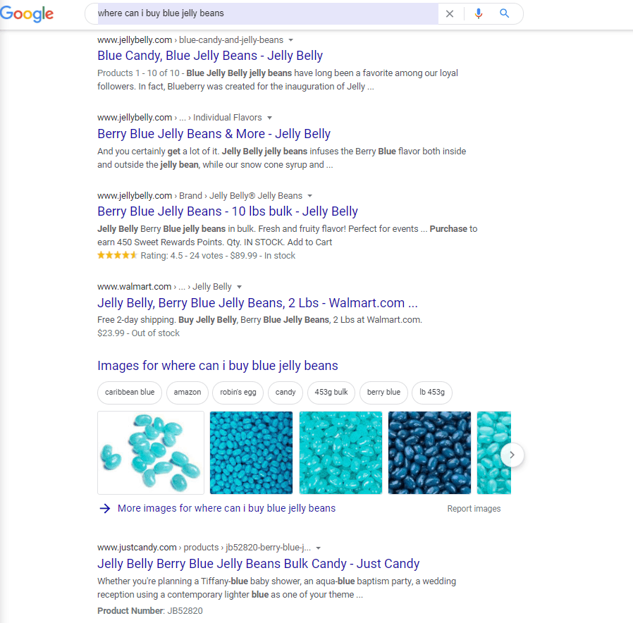Screengrab of Google search