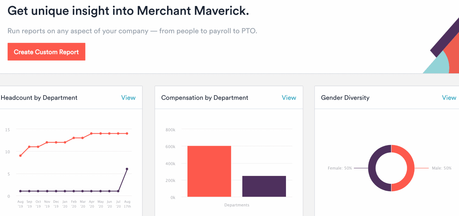 Zenefits reporting insights
