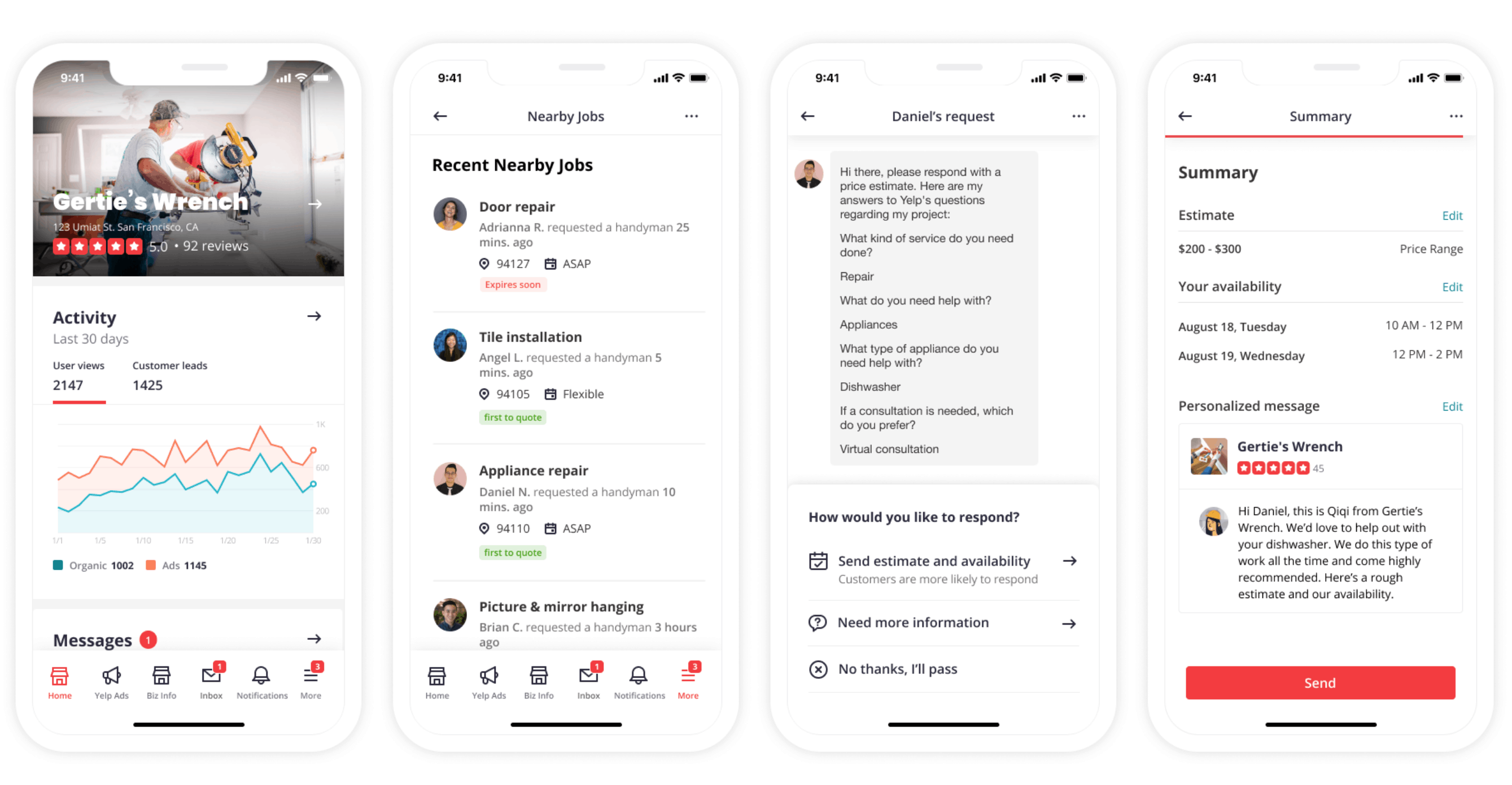 Yelp hiring experiences
