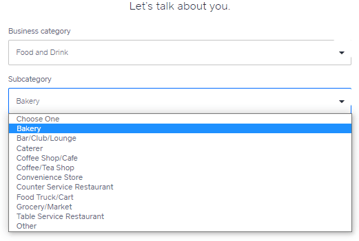 Square online webstore categories