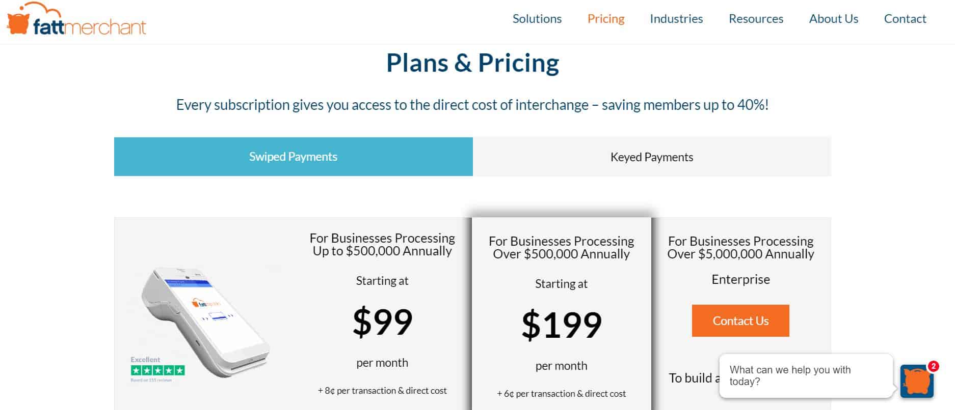 Fattmerchant Fees
