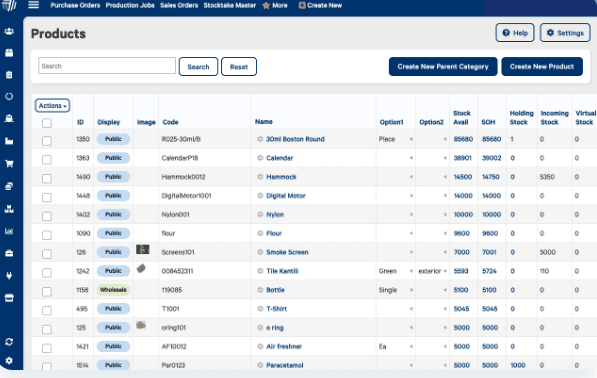 Cin7 inventory management product page