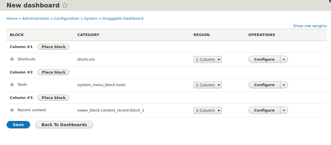 Screengrab of Drupal site navigation