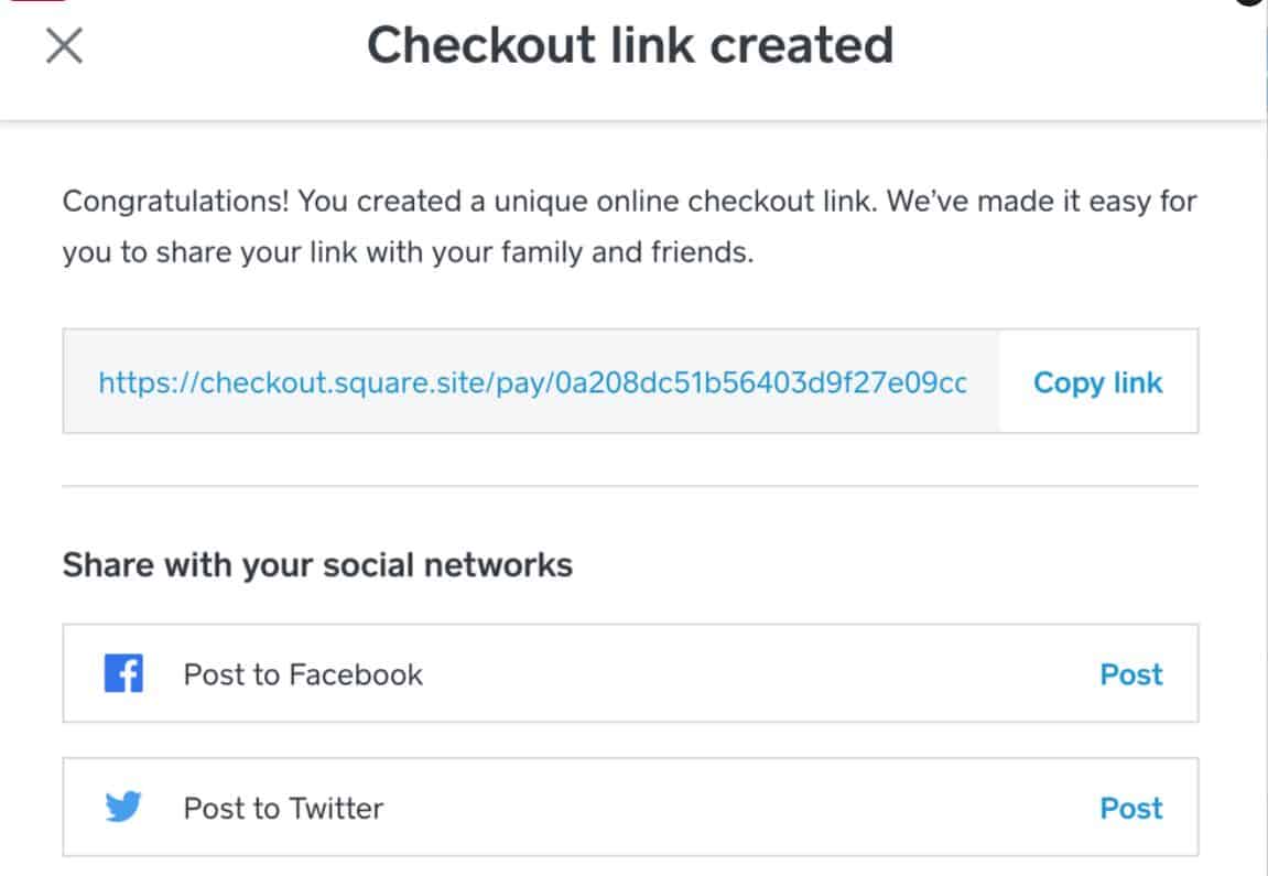 Square Online Payment Checkout Link 