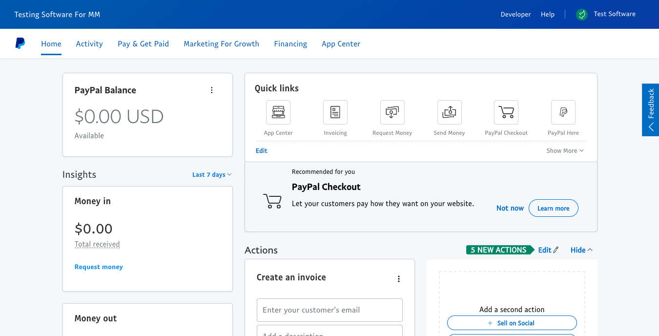 how to create a PayPal invoice
