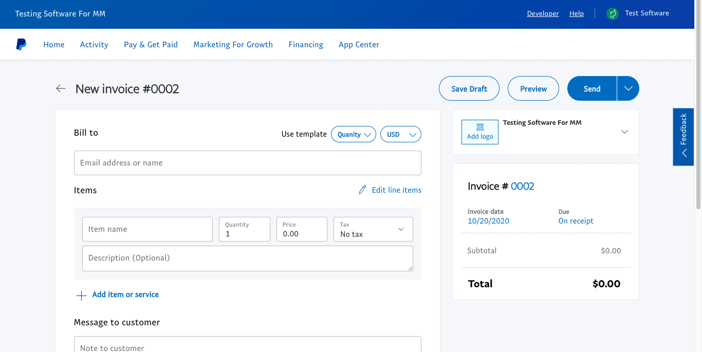 how to get paid with paypal invoicing