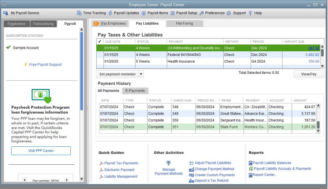 how to do payroll in quickbooks