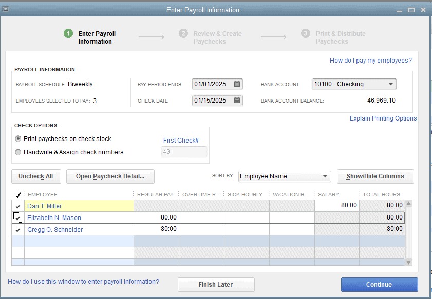 how to do payroll in quickbooks