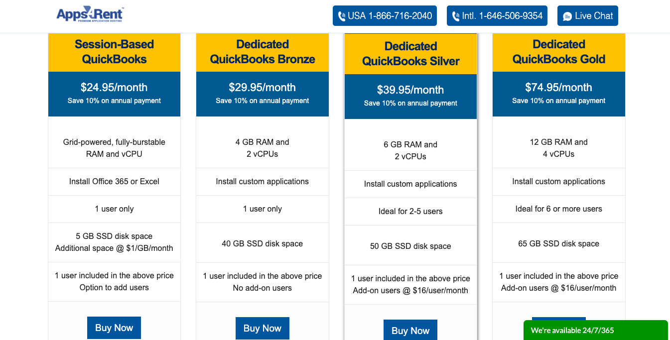 apps4rent quickbooks hosting