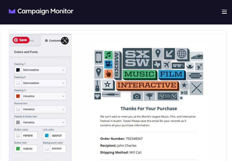 Campaign Monitor Transactional Email