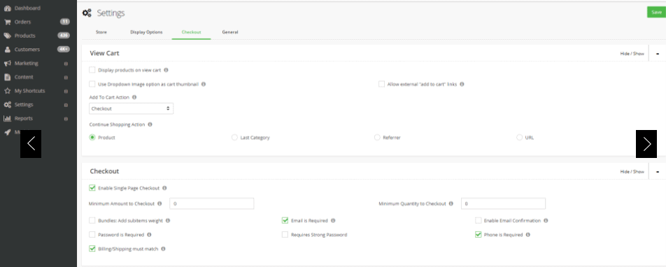 Screengrab of Shift4Checkout