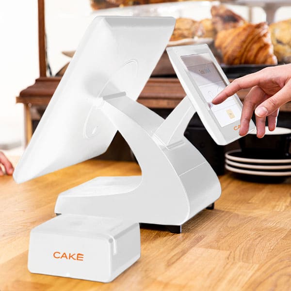 cake pos with guest display for fast casual restaurant