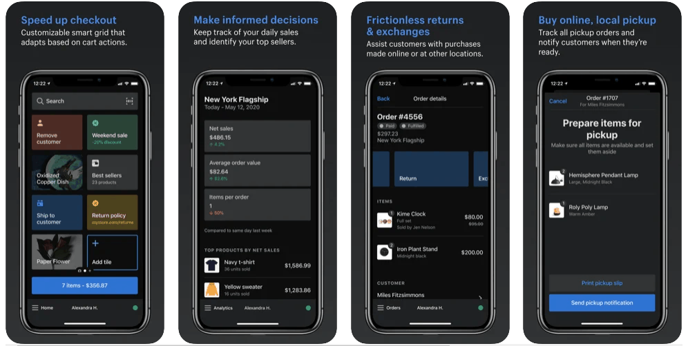 Screengrab of Shopify Lite functions