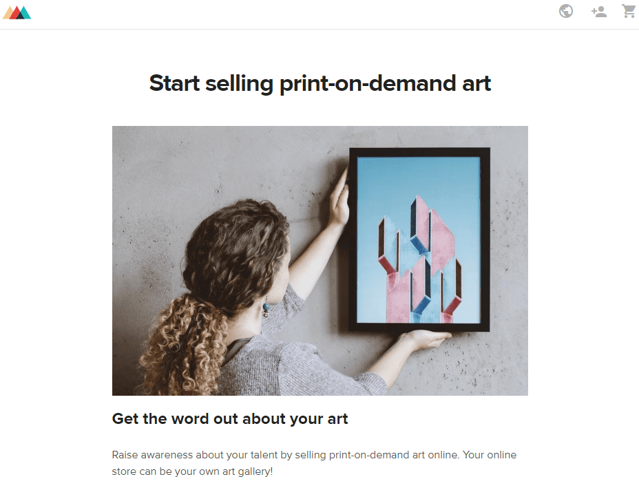 Printful print-on-demand art sales