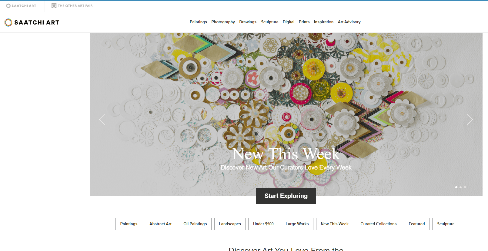 Saatchi Art online gallery
