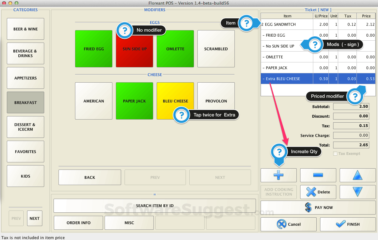 Floreant free restaurant POS software