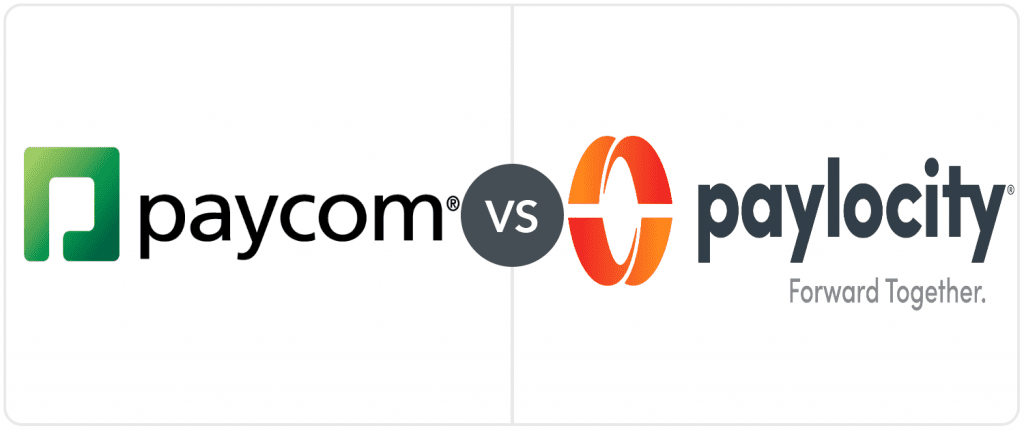 Paycom VS Paylocity comparison logos