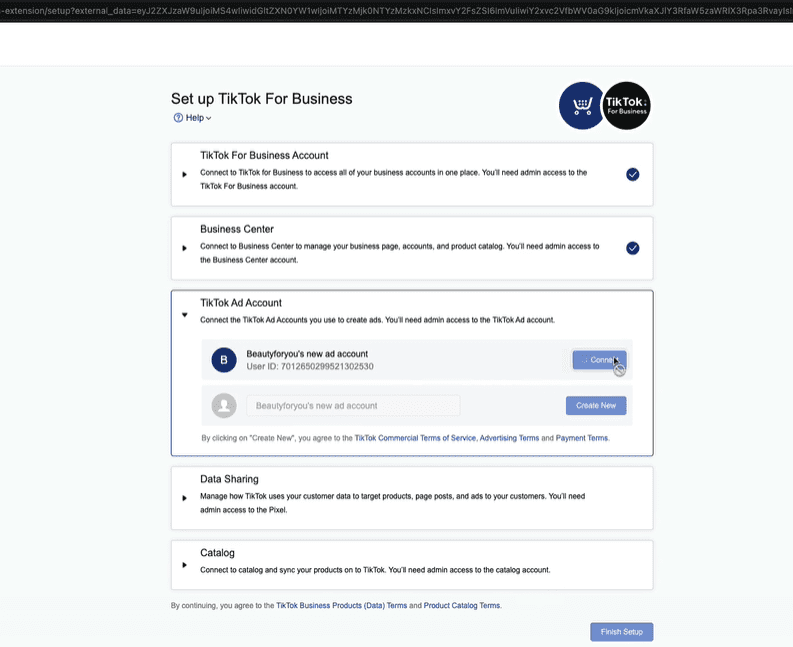 Connect Ecwid to TikTok Business Center and TikTok Ads Manager