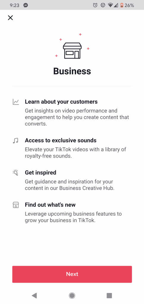 Business benefits for TikTok for Business users.