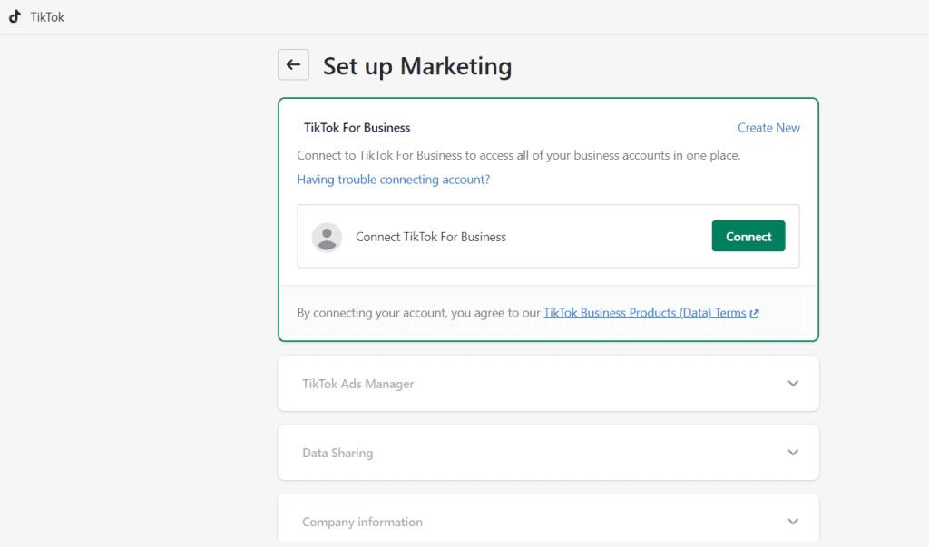 Connect Shopify and TikTok Ads Manager
