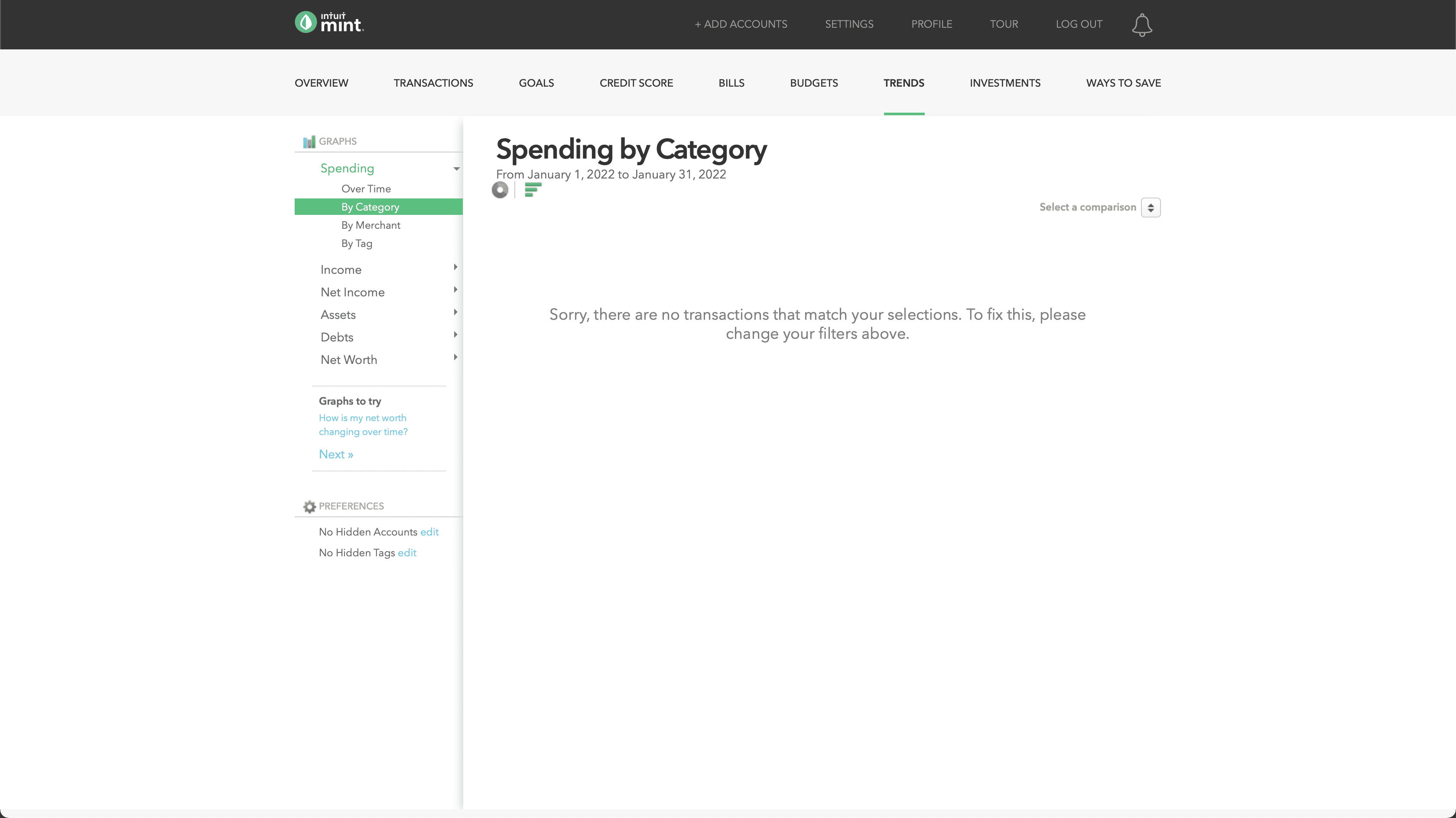 mint.com reports