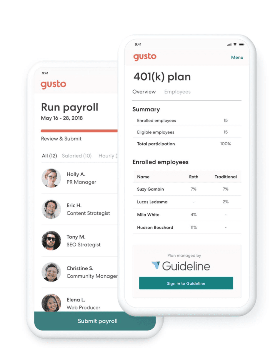 guideline gusto integration