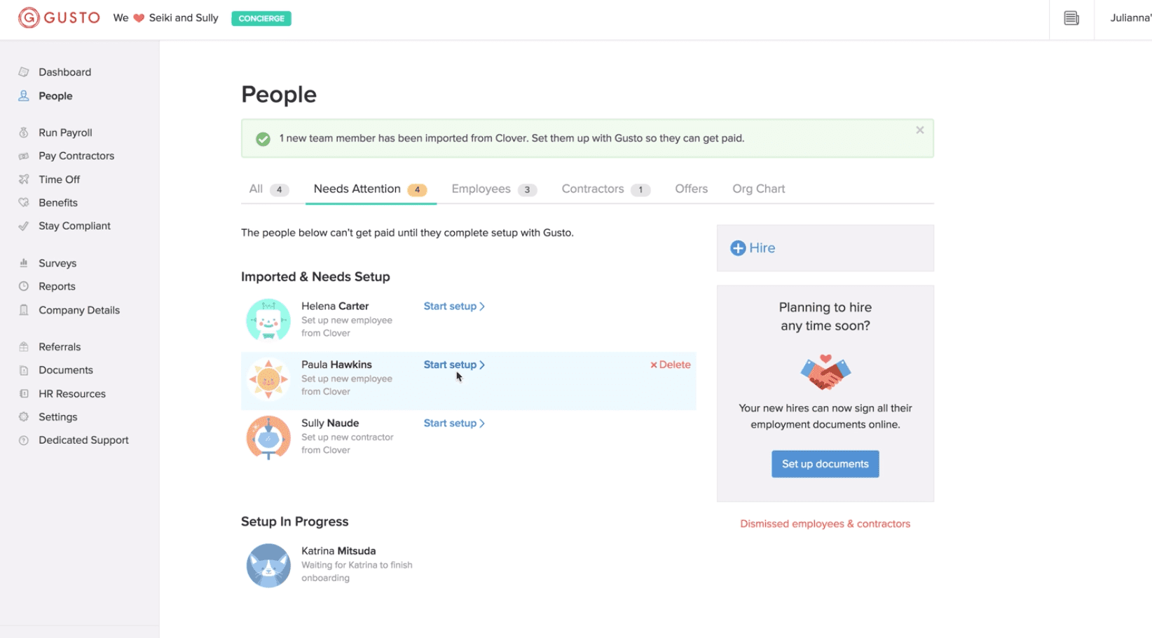 clover gusto integration