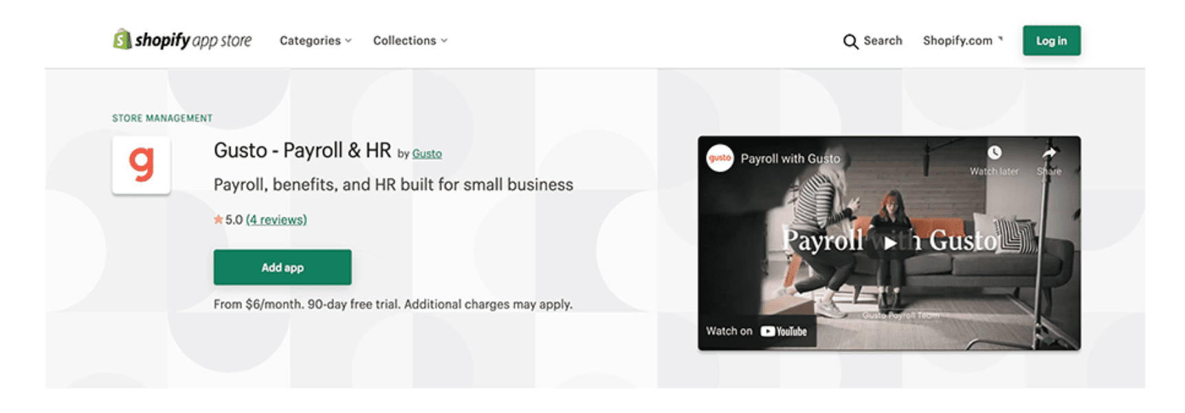 shopify gusto integration
