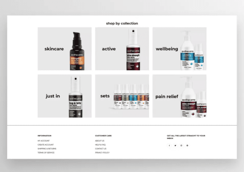 WooCommerce CBD online store.