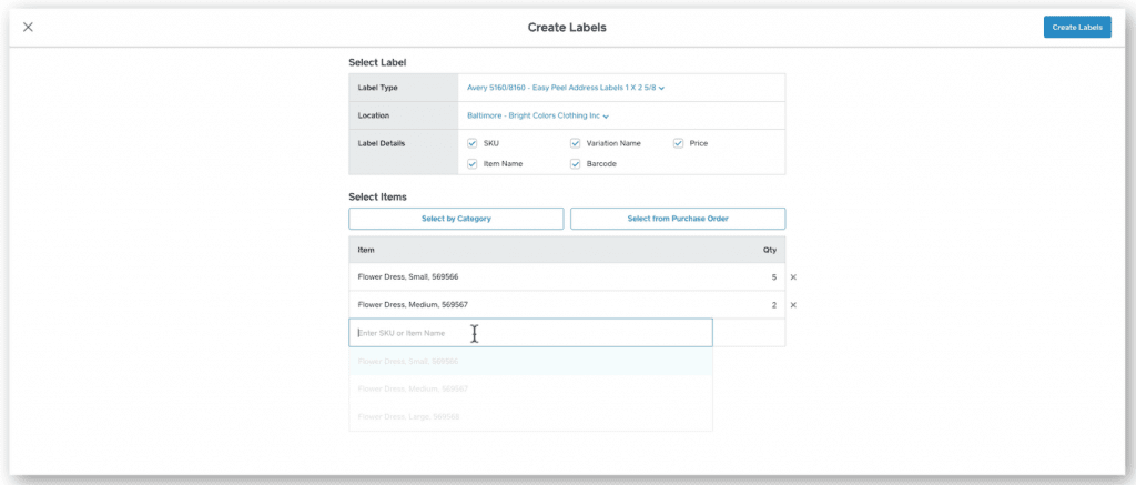 Barcode generator example.