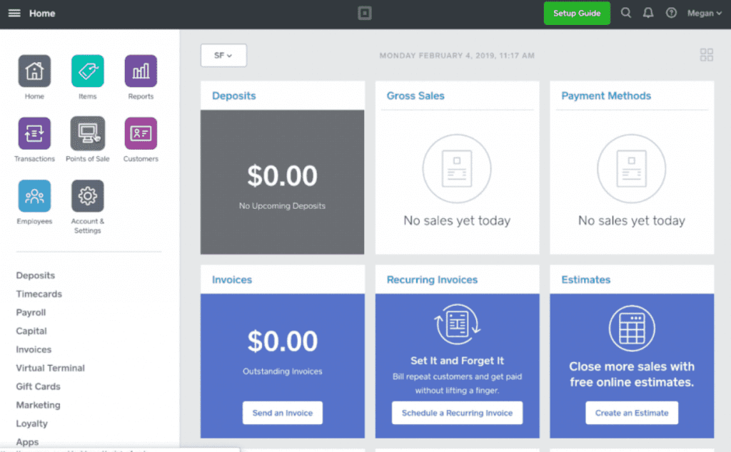 POS function for inventory management system.