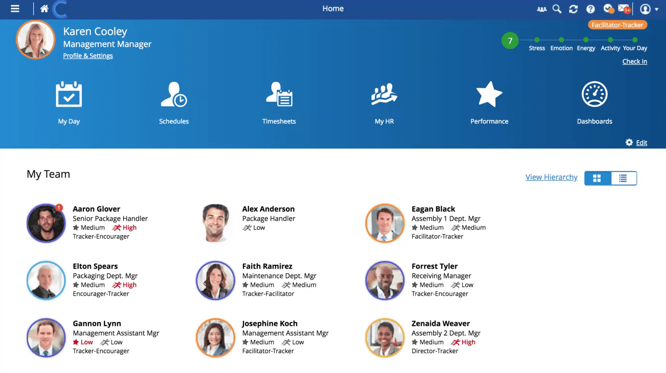 dayforce employee management software dashboard