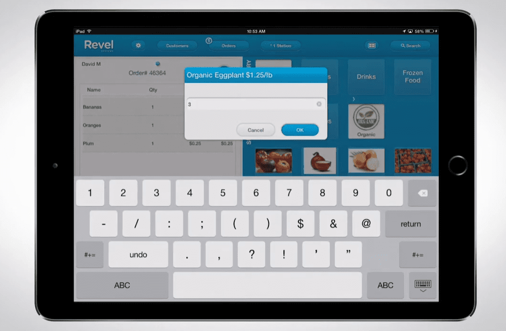 Revel POS for grocery store