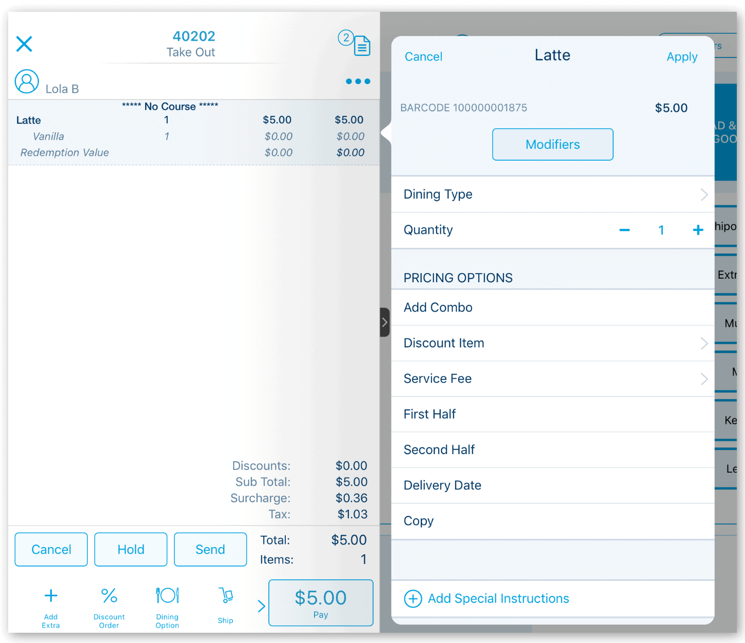 Revel handheld POS system