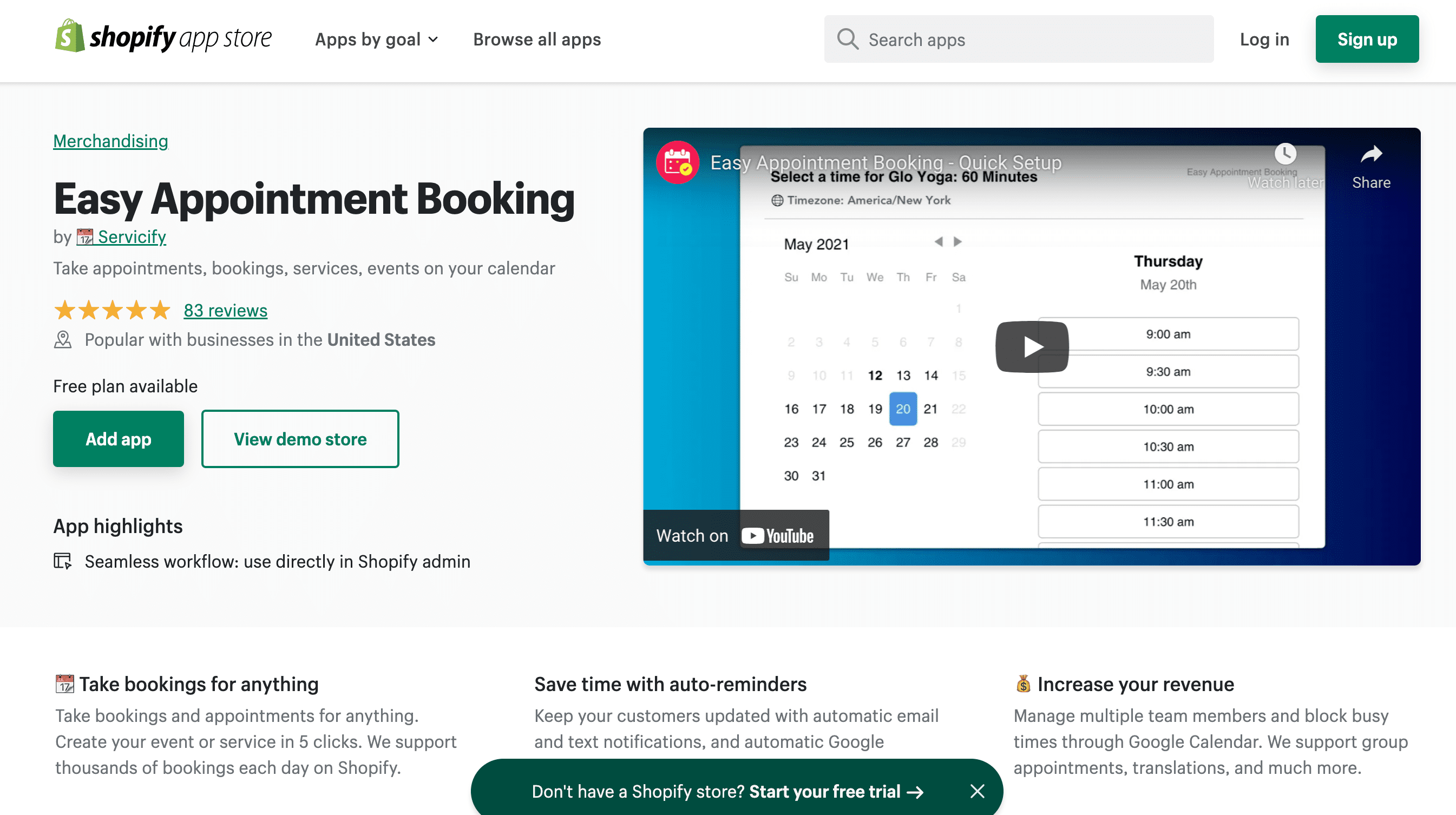 shopify booking app integration