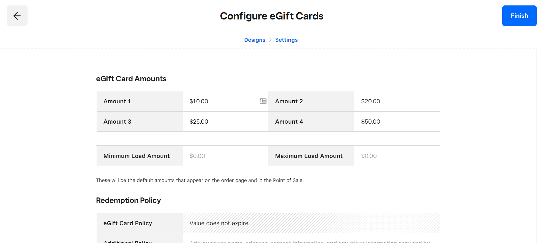 square egift card settings