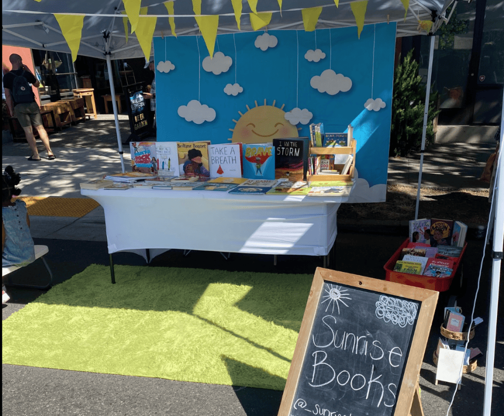 A bookstore pop-up event. 