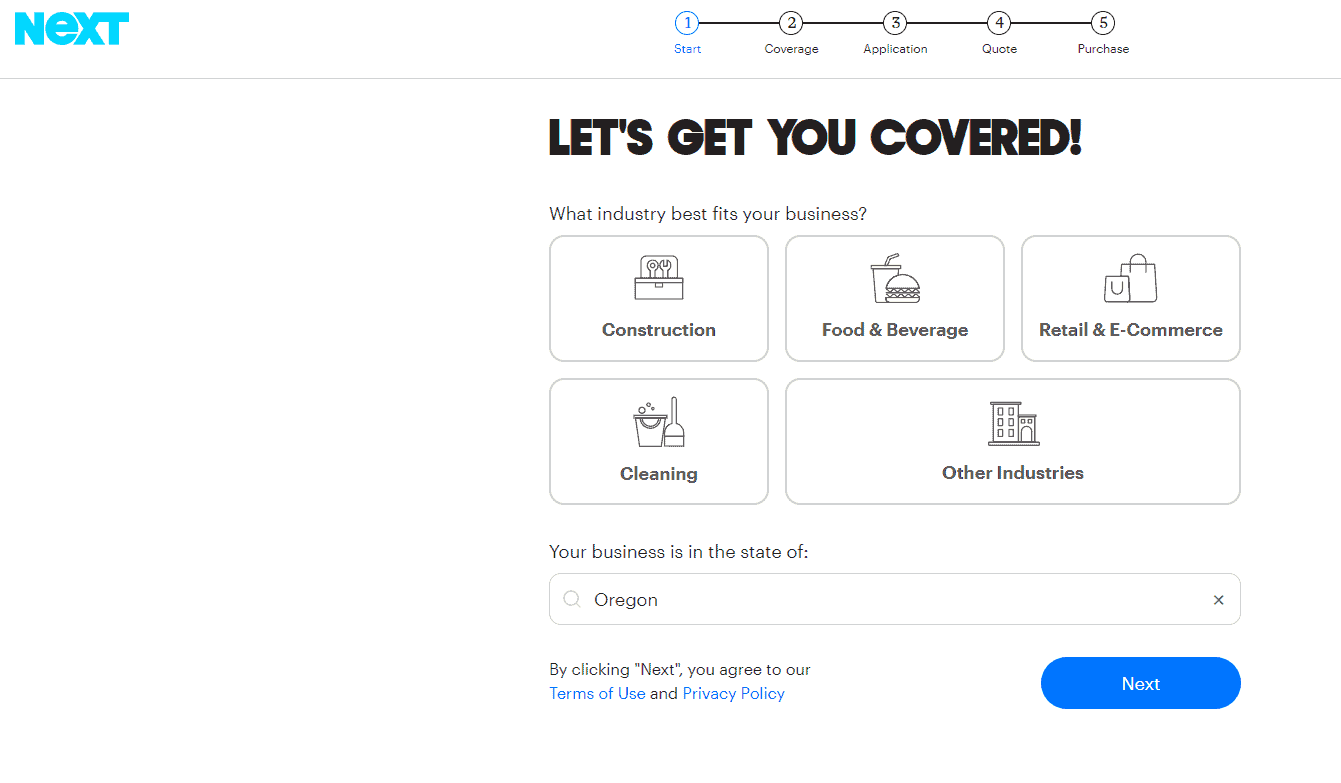 Next business insurance